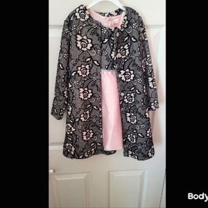 NWT Girls Dress with top throw over size 6